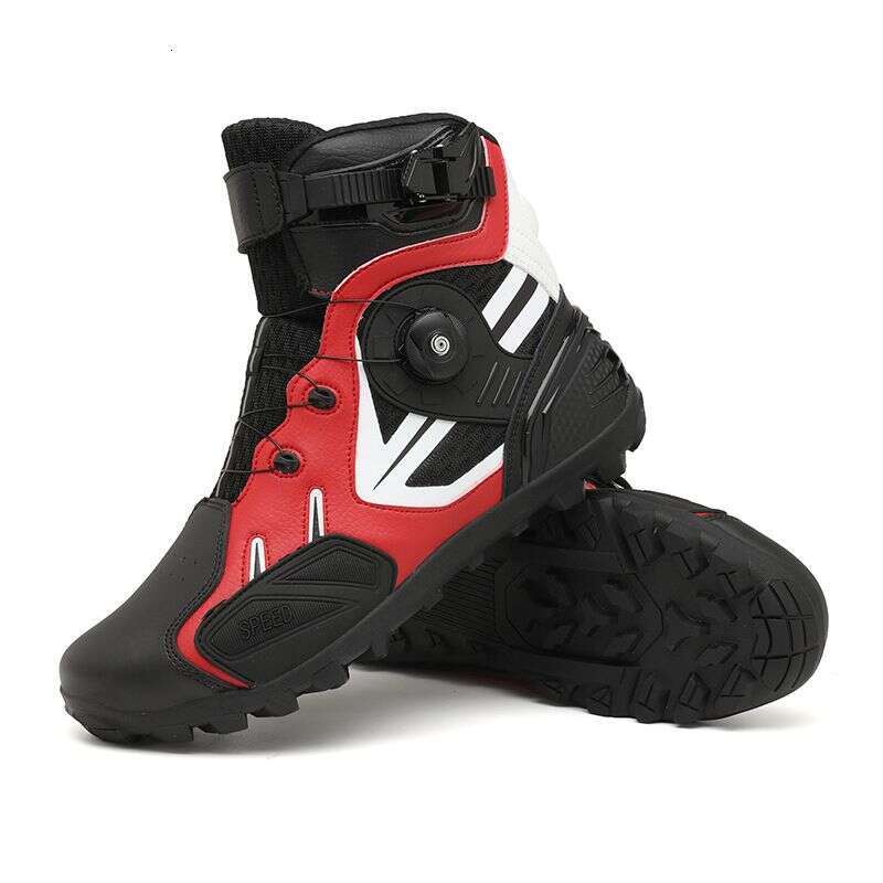JC S1917 Riding Shoes Men's Rider Off Road Motorcycle Racing Short Boots Four Seasons