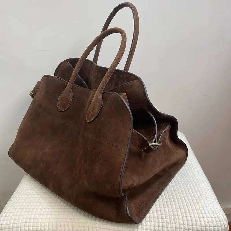 New Women s Suede PU Tote Bag Large Capacity Vintage Commuter Handbag with Premium Unique Design for Spring Summer