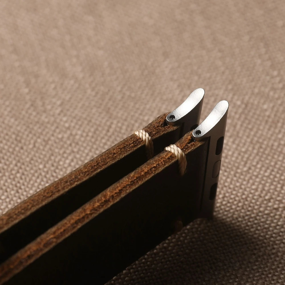 Handmade Head layer Cowhide Leather Strap For iWatch Watch ultra2 49MM 45mm 44mm 42mm 45mm S10 9 Brown Vintage Strap 251016