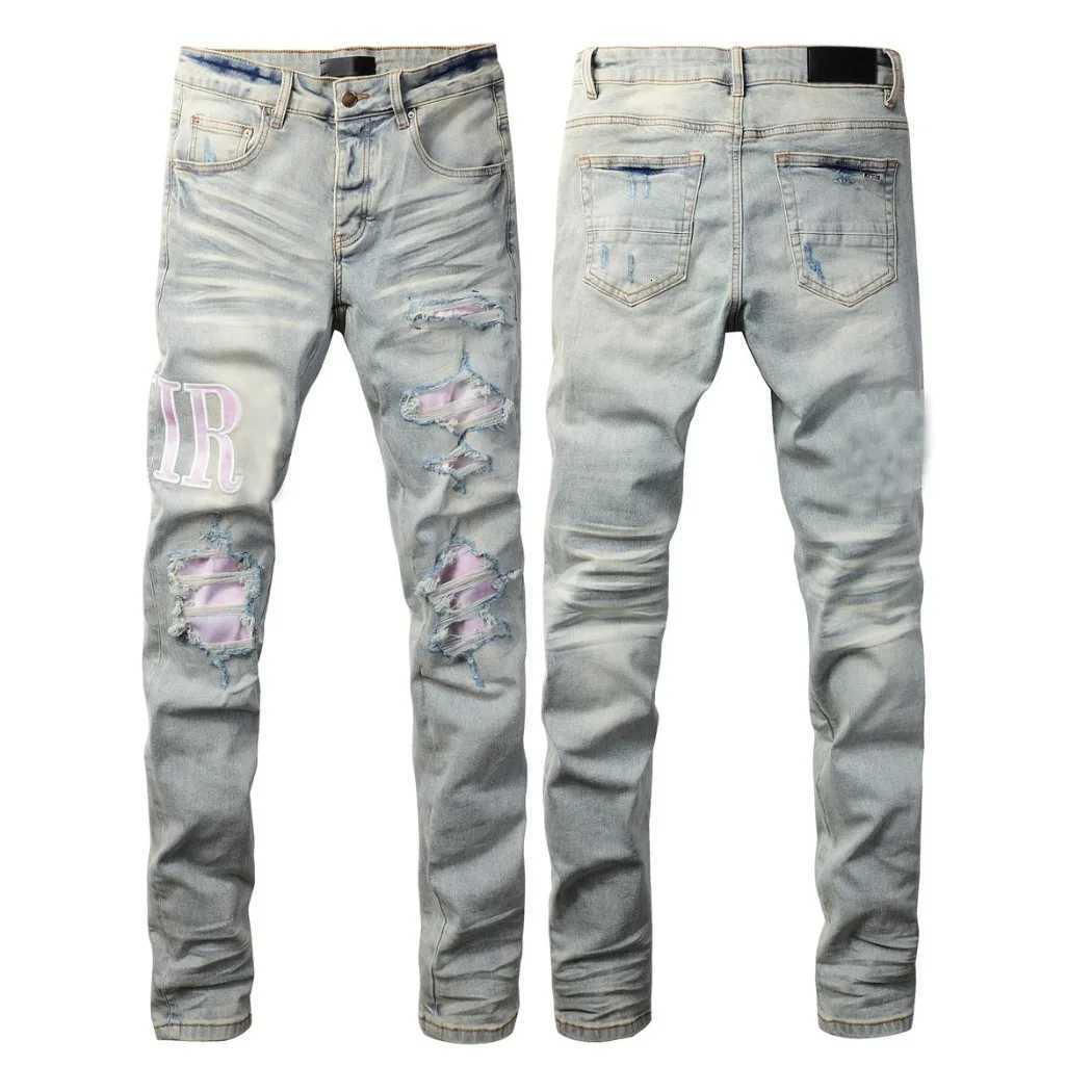 Fashion Top Quality Streetwear Distressed Mens Jeans Vintage Low Rise Stretch Skinny Button Fly Ripped Hold Pants Y251105