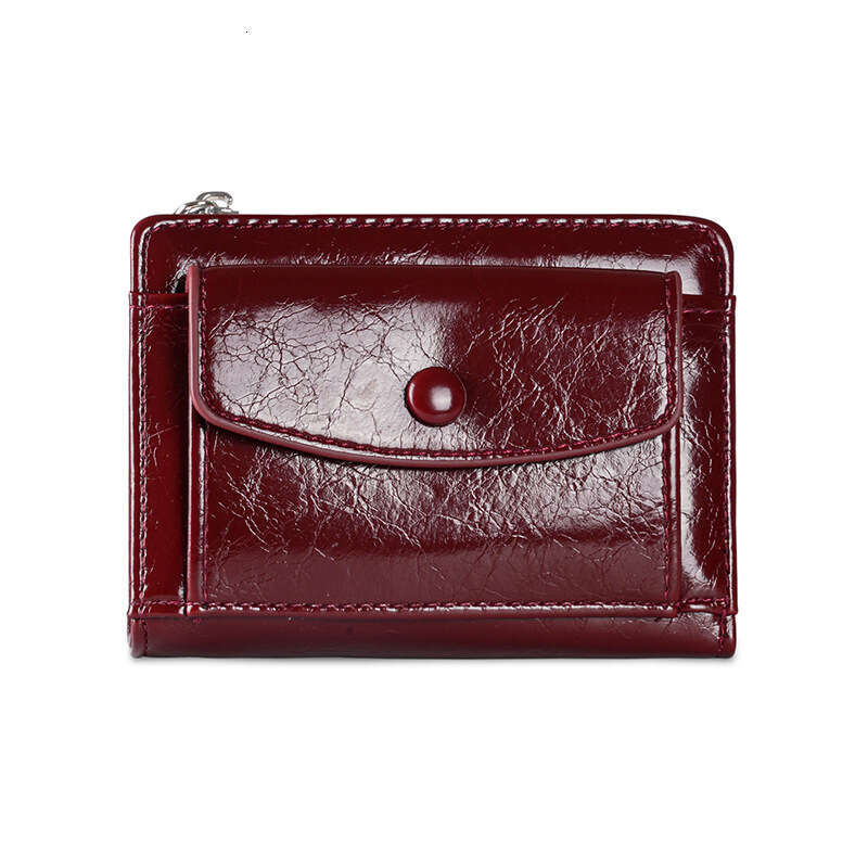 New Women's Style High-end Short Student Ins Female Money Clip Wallet Clutch