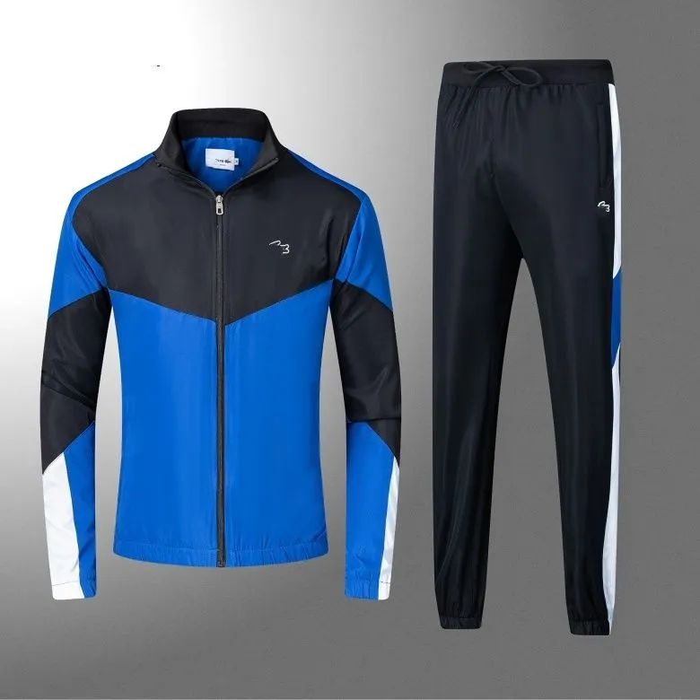 Mens Tracksuit Sports Training Sets Fitness Clothes Ice Silk Quick Drying Tshirt Suit Running Gym Sportswear pants Tracksuit