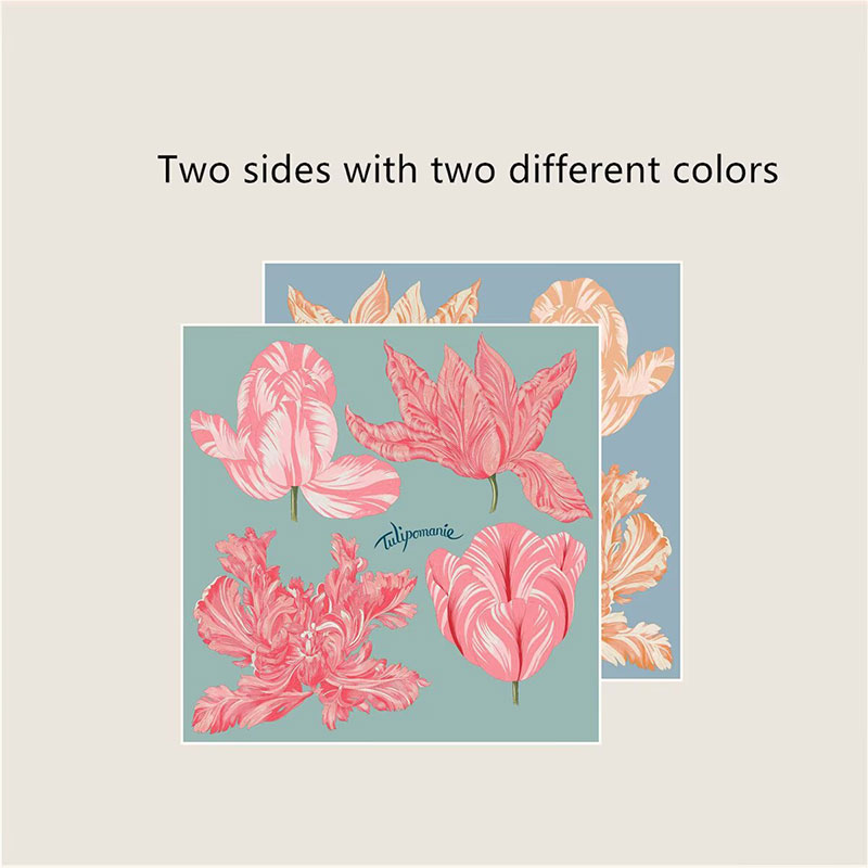 Soft Twill Satin Fashion Versatile Square Scarf For Daily Outfit Travel Party Office