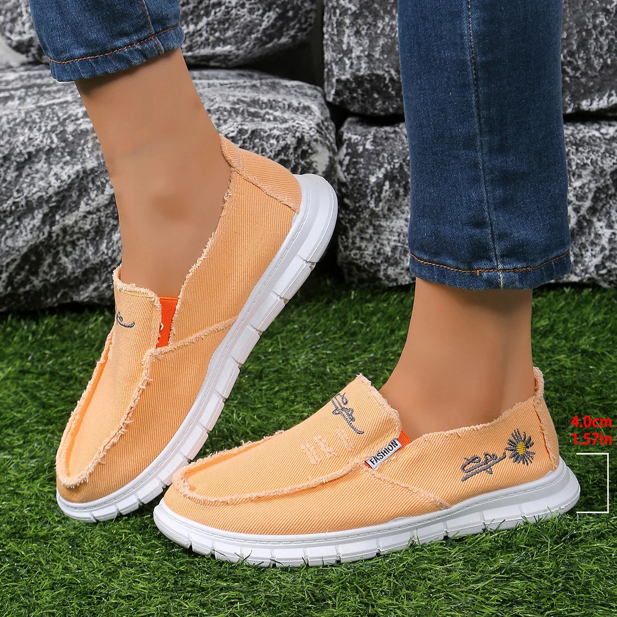 Mens Spring Summer AntiOdor Breathable SlipOn Canvas Sneakers Comfortable Casual Shoes 251013