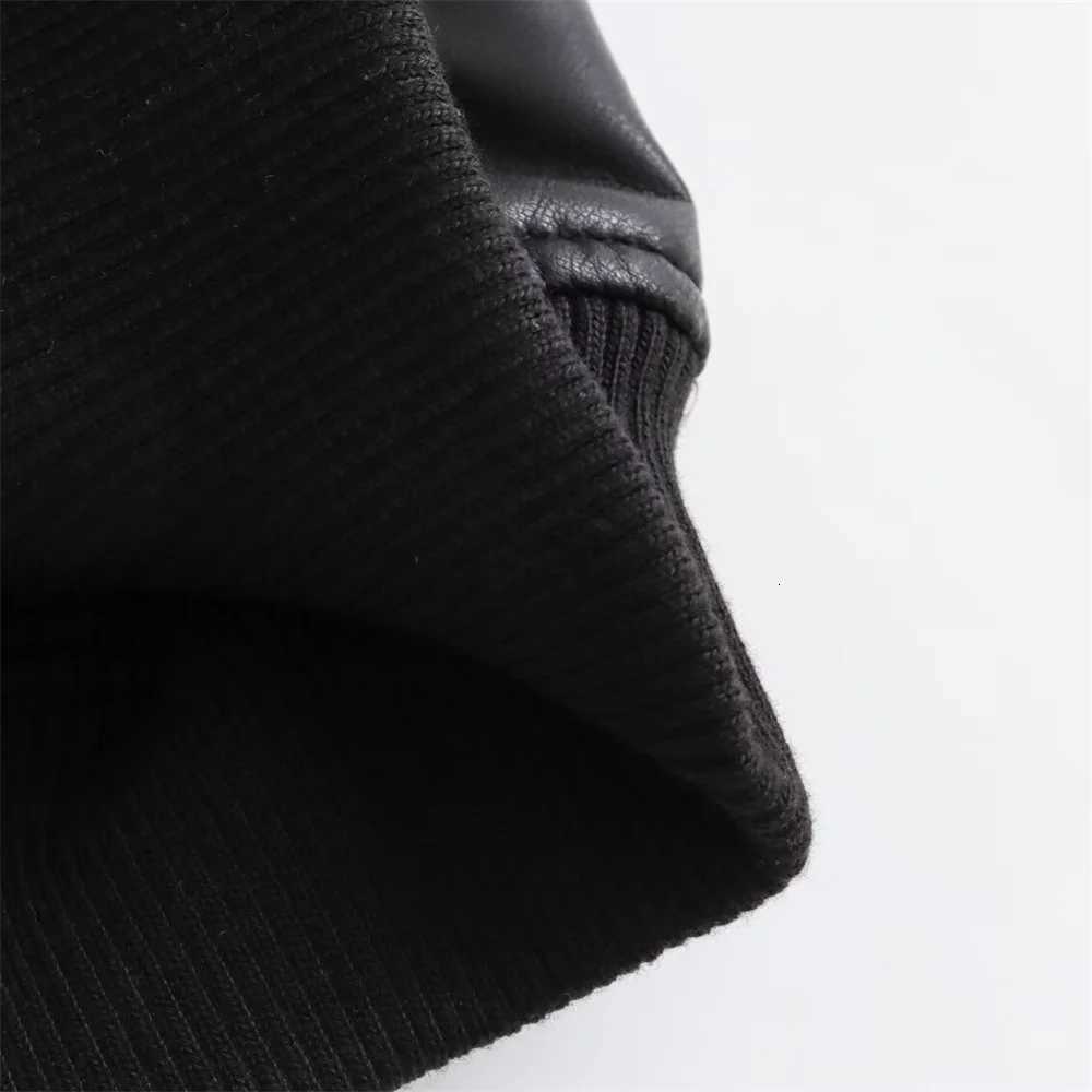 Autumn New Product Casual Womens Fashion Retro Short Style Stand up Collar Imitation Leather Pilot Jacket CoatT251017