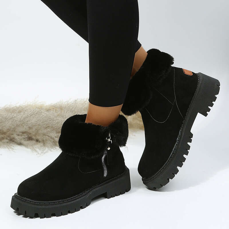 Women's Shoes Snow Women Winter New Veet Warm Cotton Shoes Large Size Women's Boots