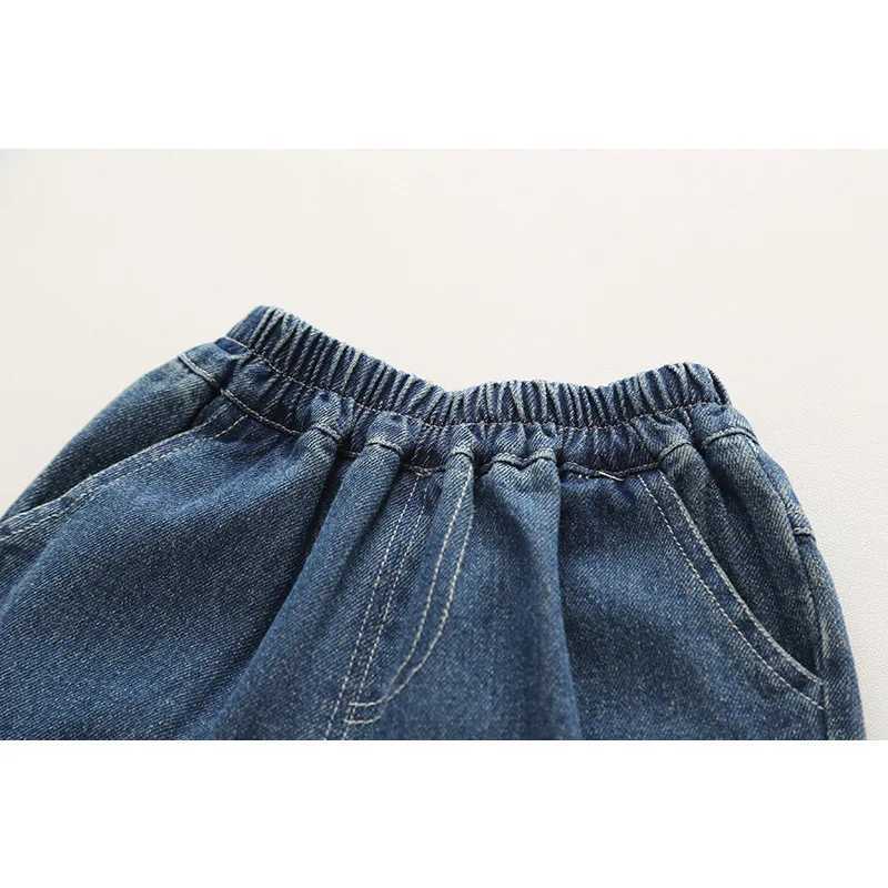 Fashion Kids spring autumn jeans Korean style ripped long pants for boys childrens autumn casual Denim pantsT251017