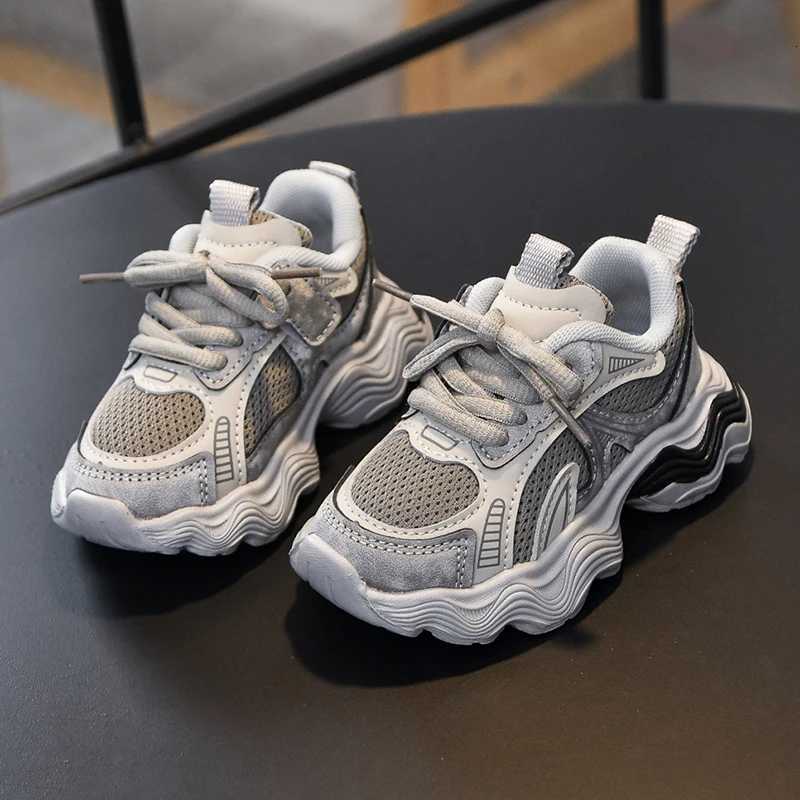 Children Mesh Breathable Sneakers TPR Casual Sport Shoes Toddler Boys Girls Running Shoes Baby Kids Chunky Sneakers Tennis 36YT251017