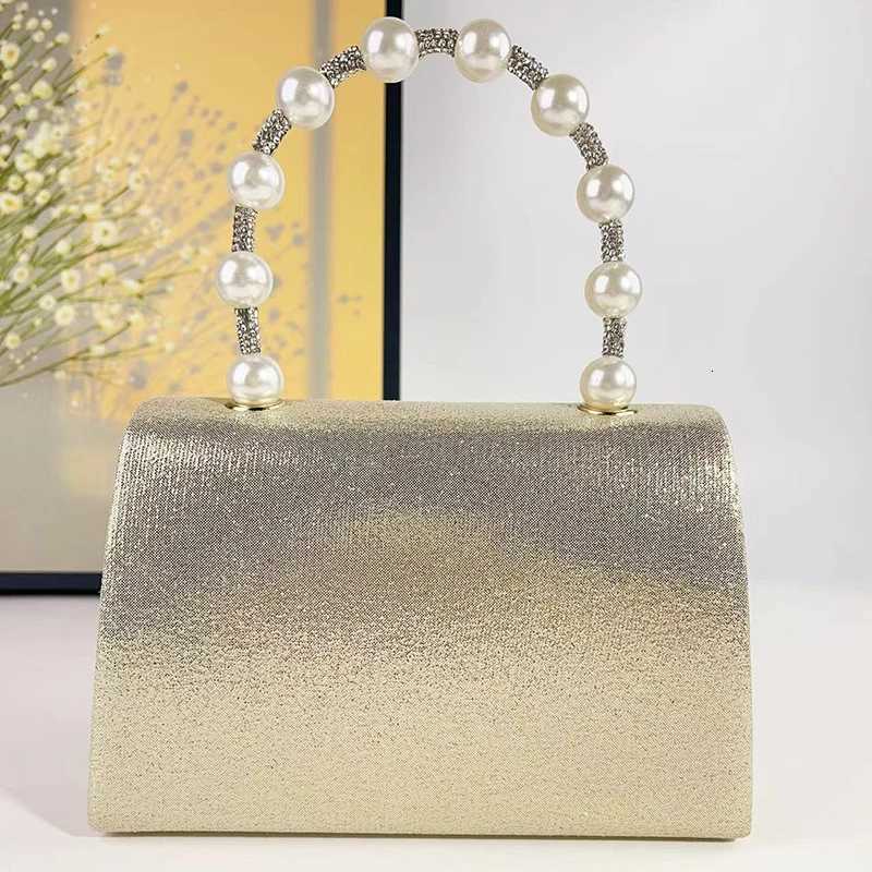 Fashion Womens Pearl Bow Clutch Purse Handbags Daily Commuting Bag Casual Glitter Rhinestone Handbag Solid Business Womens Bag Z251017