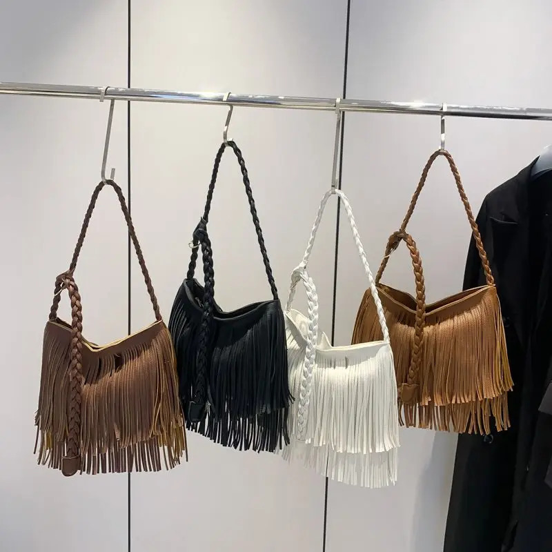 Fringe Tassel Bohemian Bag Leather Bags Women Shoulder Crossbody Bags Womens Handbags Bag Faux Leather Gypsy Boho Bag 251014