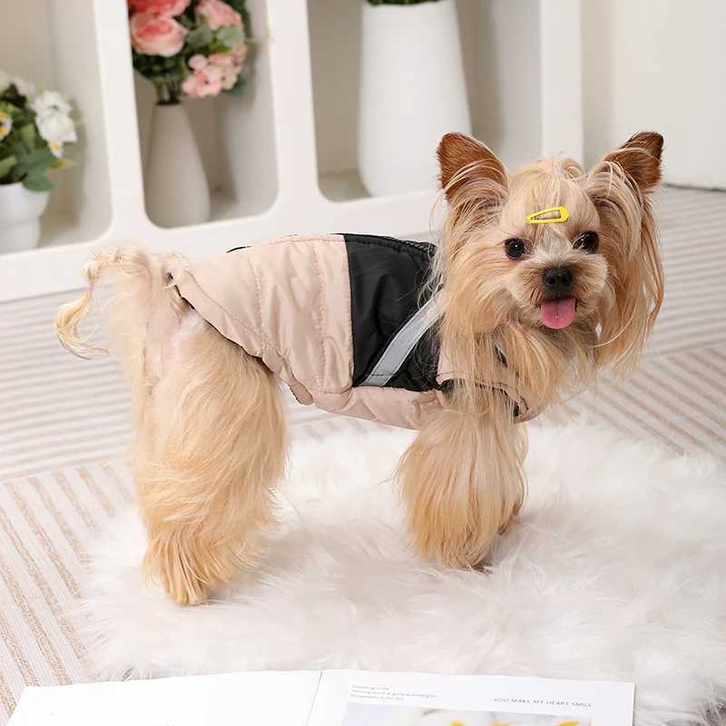 Dog Coat With Harness Winter Warm Dog Clothes For Small Medium Dogs Cats Windproof Cat Clothing Chihuahua Yorkshire Pet JacketW251017