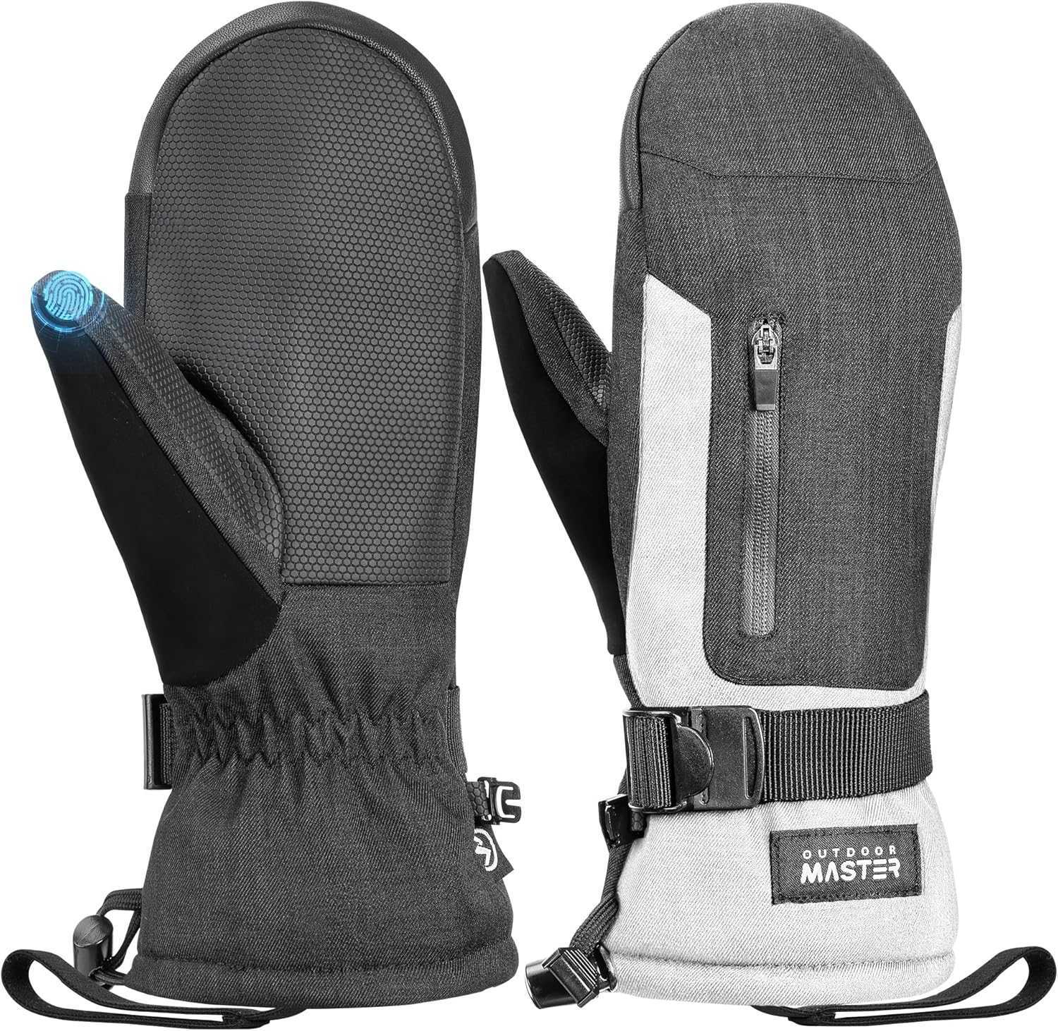 Ski Mittens for Women Men Waterproof Windproof Ski Gloves Winter Warm Snowboarding Gloves Z251017