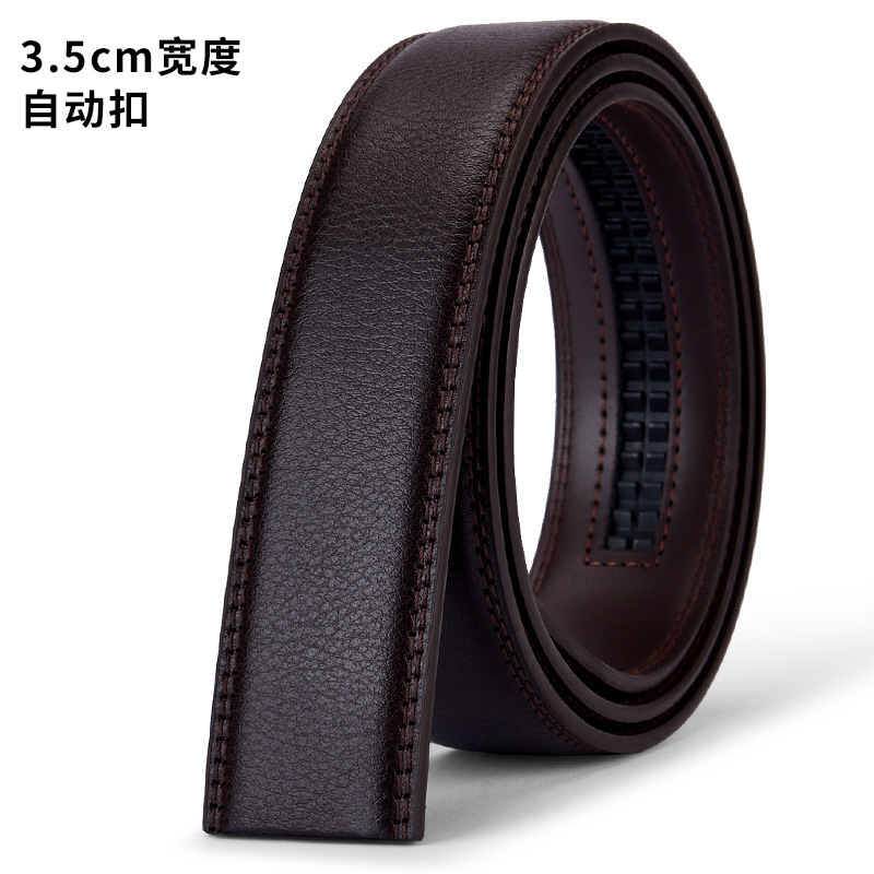 Large Size Belt No Buckle for Automatic Buckle Genuine Leather Belts Without Buckle for Men Women High Quality Male Jeans Belt 250115