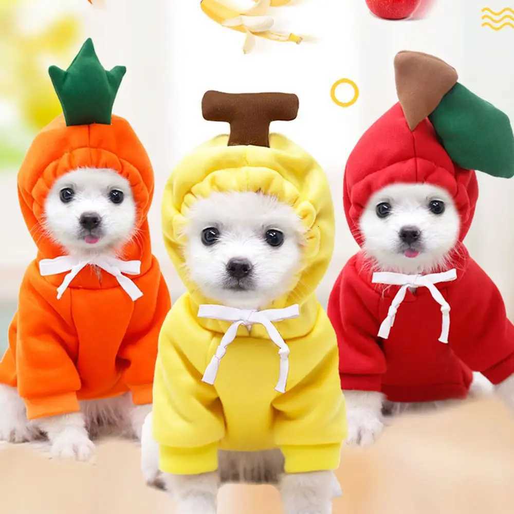 Pet Supplies Winter Outfit Warm Coat Fruit Puppy Coat Dog Winter Clothes Dog Jumpsuit Pet HoodieW251017