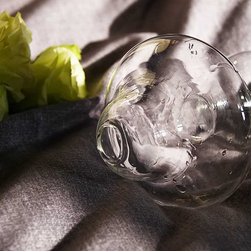 Mushroom Shaped Glass Vase Hydroponics Plant Vase Creative Glass Crafts Living Room Glass Vase Plant Flower Decor for Home C251017