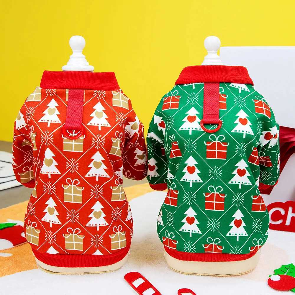 Puppy Dog Christmas Clothes Soft Pet Cat Clothes Tshirt Cute Christmas New Year Pet Clothing Vest For Pug Warm Clothes CostumeW251017