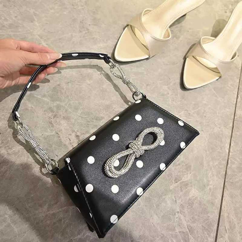 Feng Xiaoxiangfeng Handbag Polka Dot Harajuku Butterfly Decorative Shoulder Underarm Bag Trendy Personality Bag Z251017