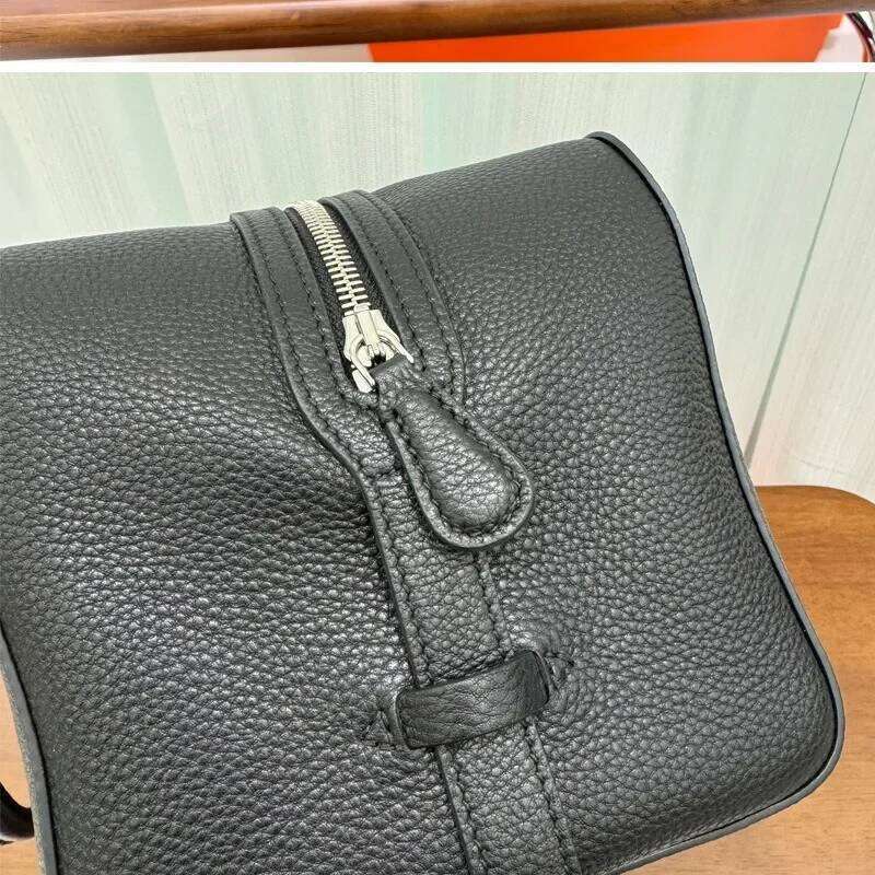 Light High Quality First-layer Cowhide Boston Shafee Line Bowling Premium Leather Women's Large-capacity Pillow Bag