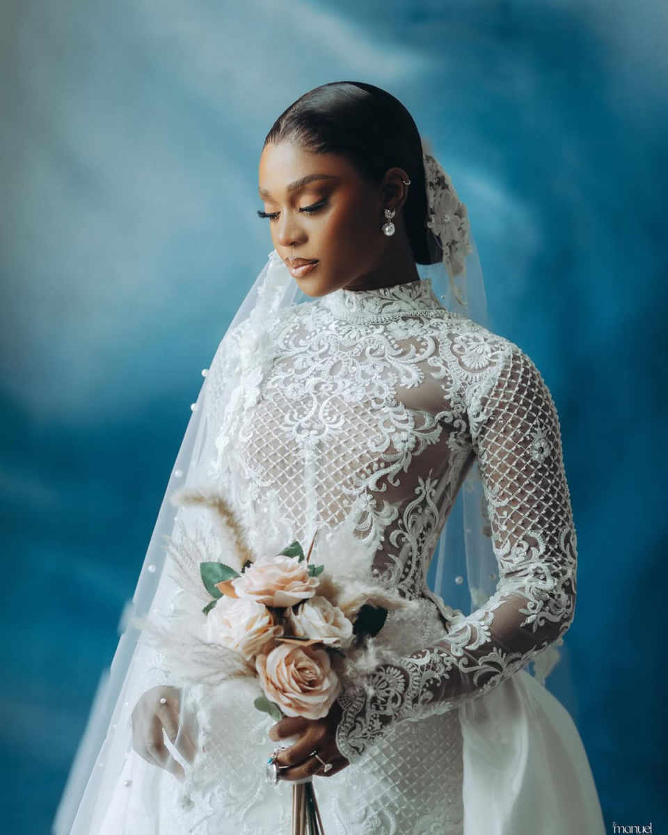 Elegant Mermaid Wedding Dress High-Neck 3D-Lace Bridal Gowns Shine Sequins Appliques Vestina De Novia Plus Size Customized H252570