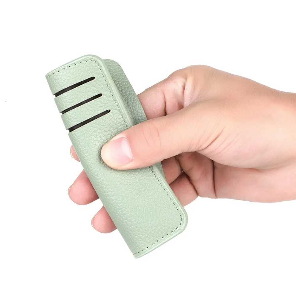 Portable PU Leather Card Holder 6 Slots Solid Color Credit Card Holder Lightweight Minimalist Card Case Men Card HolderW251017