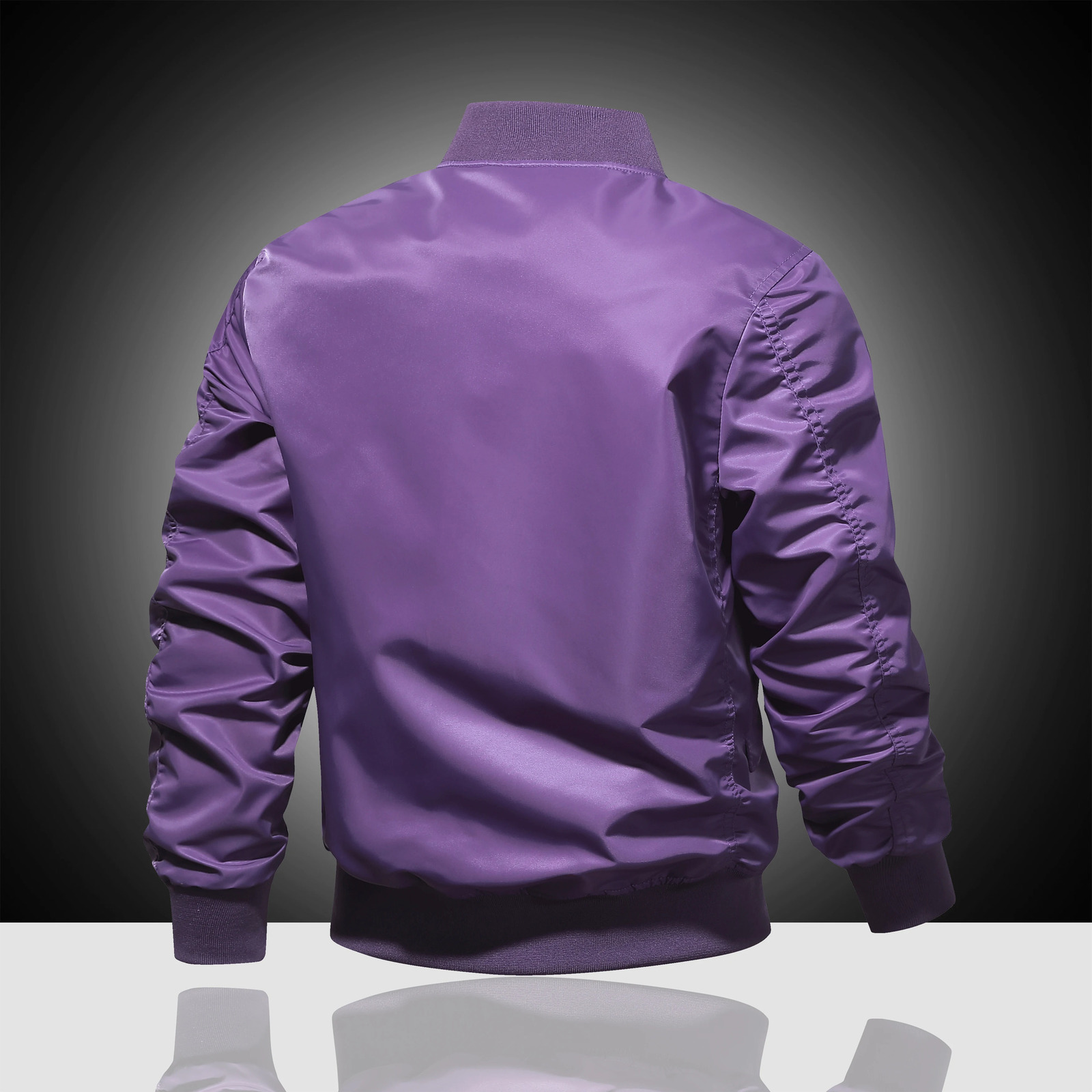 Spring and Autumn Winter Air Force MA1 Pilot Jacket Mens Solid Color Baseball Jacket Casual Thick Windproof Warm Cotton Jacket 251017