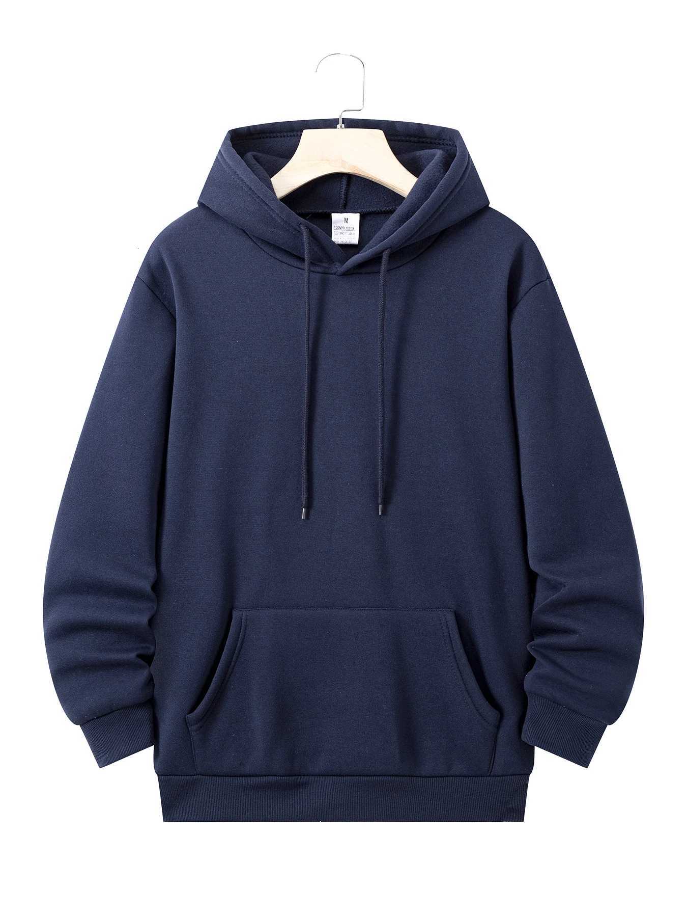 Mens Hoodies Autumn Winter Pullover Casual Sweatshirts Solid Color Oversize Men Tops Outdoor Male Fashion Hoodie Sweatshirt Z251017