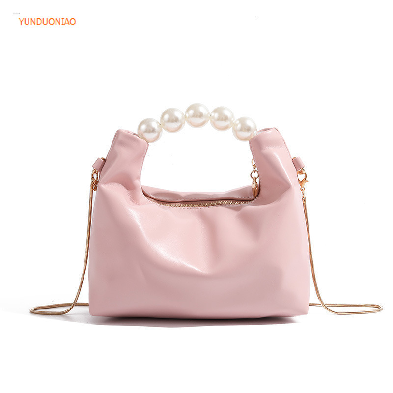 Autumn and Winter New Designer Bag Luxury Handbag Women's Pearl Shoulder Bag New Mini Chain Shoulder Slanted Dumpling Bag