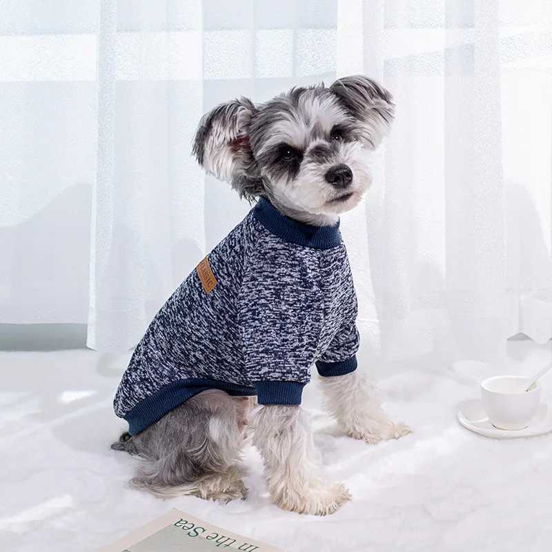 Cute Knitted Sweater for Dogs Warm Winter Jacket Cat Clothing Round Neck Pullover Pet Sweater for Small Medium Dogs TeddyW251017