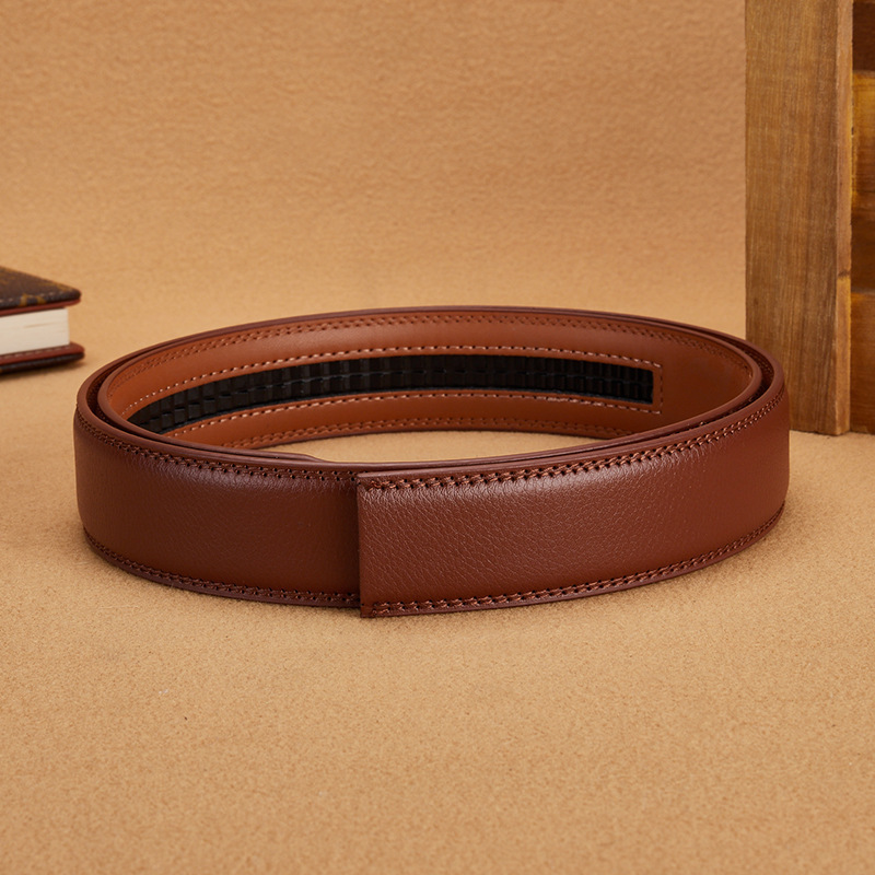 Large Size Belt No Buckle for Automatic Buckle Genuine Leather Belts Without Buckle for Men Women High Quality Male Jeans Belt 250115