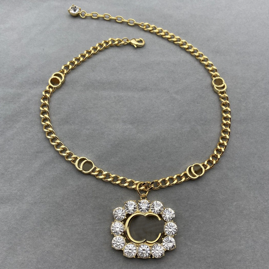 Fashion pendant initial letter necklace for lady women Party wedding lovers gift engagement jewelry for bride