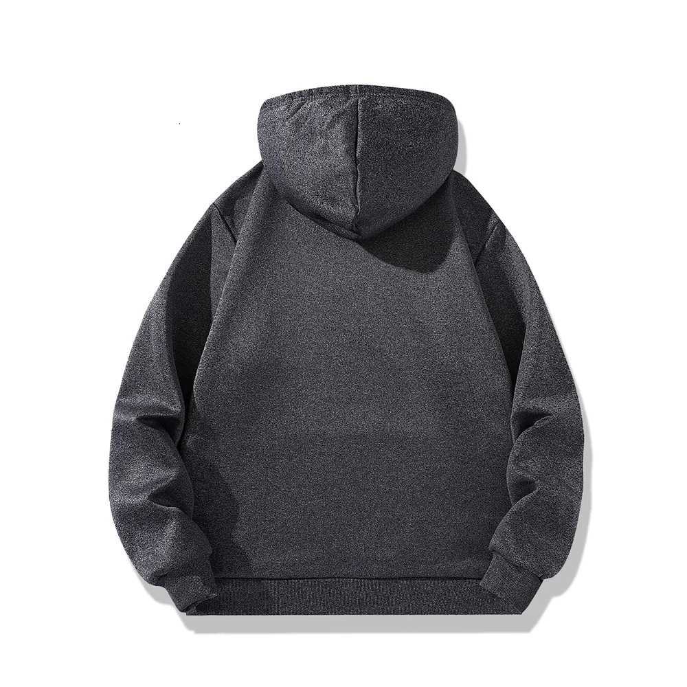 Mens Winter Warm Hoodies Sports Thick Sweatshirts Windproof Thermal Casual Solid Color Loose Long Sleeve Pullover Streetwear Z251017