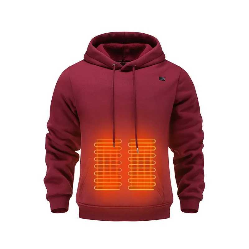 Intelligent Heating Hoodie Sweatshirt USB Electric Heating Mens Five Zone 3 Temperature Adjustment Winter Warmth Clothing H251017