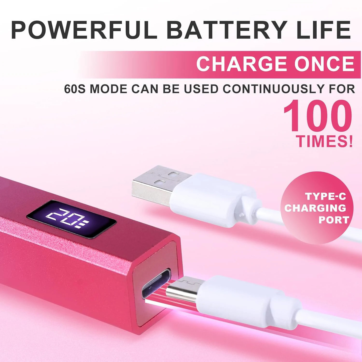 Handheld Nail Art LED Lamp 8Second Quick Dry Metal Mini Portable Rechargeable Nail Cure Lamp for Gel Polish Manicure 251014