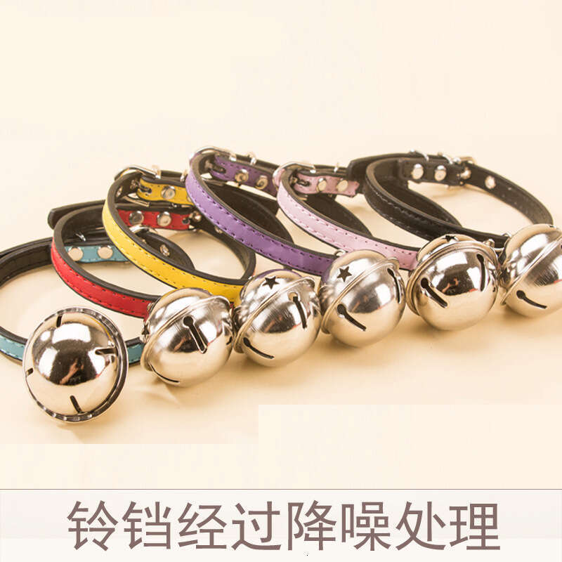 New Pet Red Bone Bell Adjustable Neck Collar for Small Dogs Teddy Cats Accessories cat Dog Supplies