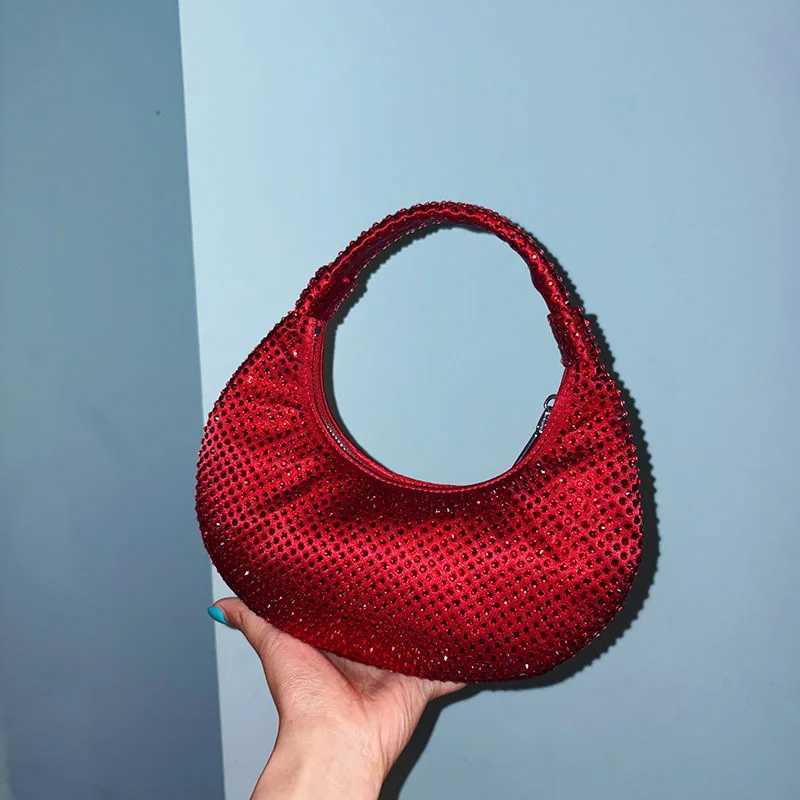 2025 Big Oversized Hobo Handbag Crystal Rhinestone Handbag Purse Women Bridal Bag Z251017