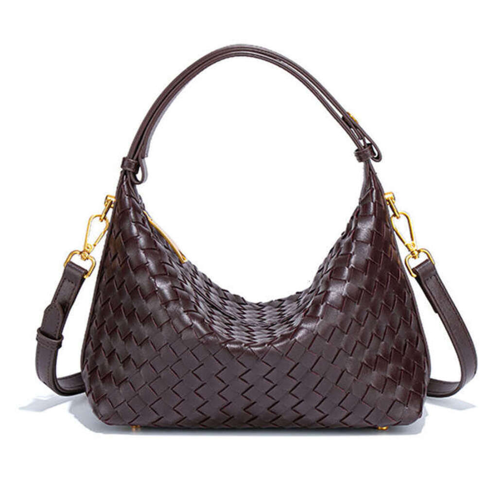 New Hand-Woven Handheld Lunch Box for Women, Commuting Casual Versatile Single Shoulder Crossbody Bento Bag