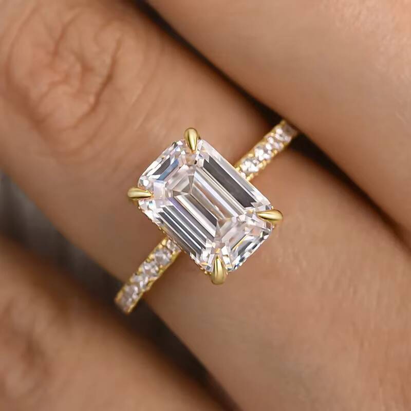 Bijoux Quality Jewelry Manufacturer Design Woman Engagement Moissanite 925 Silver 14K Gold Diamond Rings Customize Jewelry