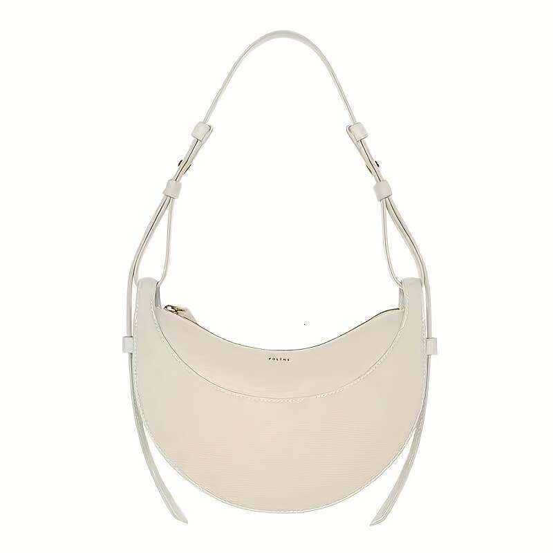 1 Piece Niche Design Crescent Crossbody High-End Women's Saddle Single Shoulder Underarm Bag