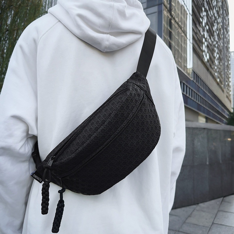 Designer Bag Men's Chest Bag Woven Crossbody Bag Men's Casual Shoulder Luxury Bag Bag New Sports Small Crossbody Bag Student Waist Bag Women