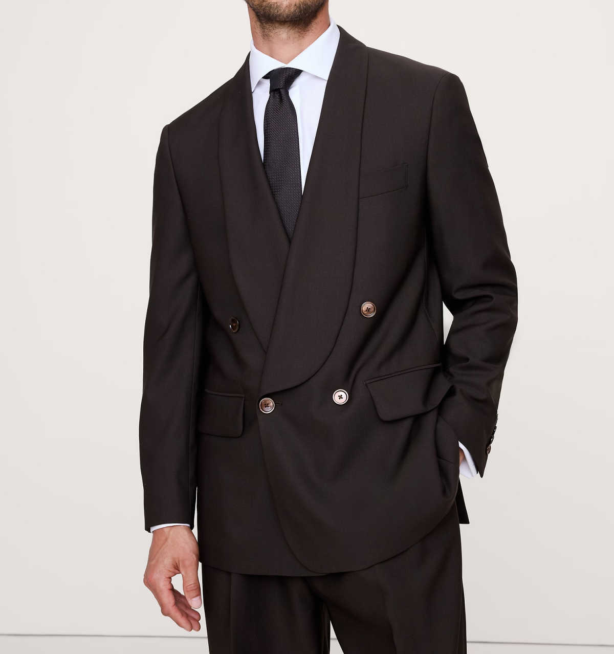 Fashion Wedding Tuxedos 2 Pcs Jacket Pants Men Suit Modern Shawl Lapel Double Breasted Evening Prom Groom Blazers Customized