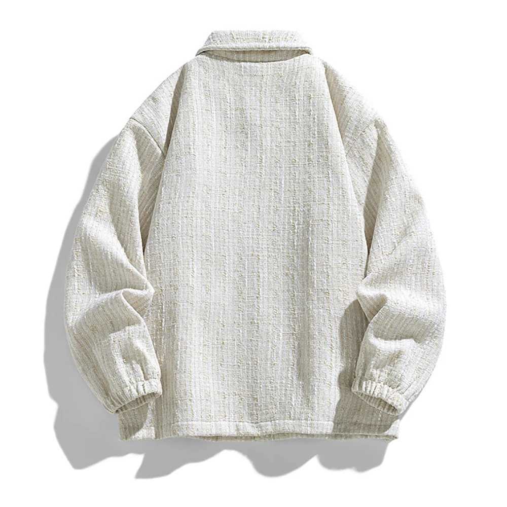 Korean Fashion Streetwear Lapel Coat Men Cardigan Brand Men s Highend Jacket zipper Print Bomber Jacket Casual edition Coats J251017