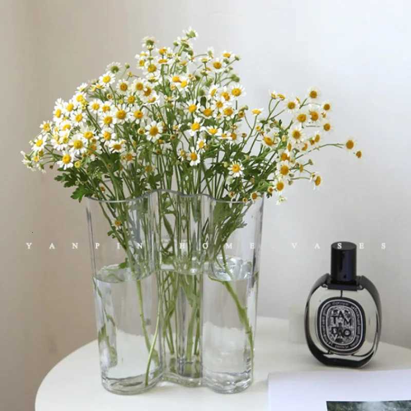 Creative Irregular Transparent Lake Glass Vase Ins Vase Decoration Home C251017