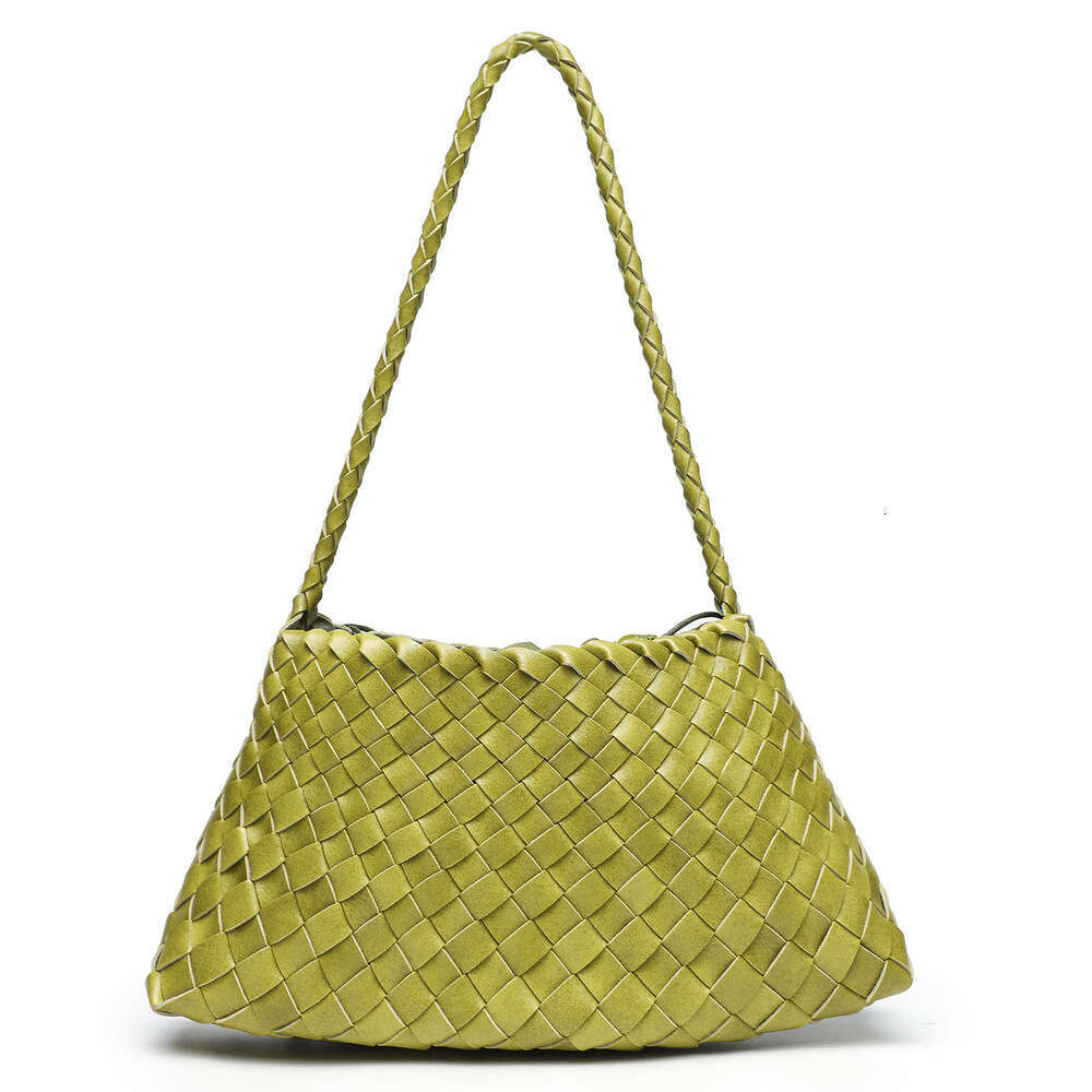 Pure Handwoven Fashion Trend Single Shoulder Underarm Mother-Daughter Tote Bag Commuting Versatile Handbag