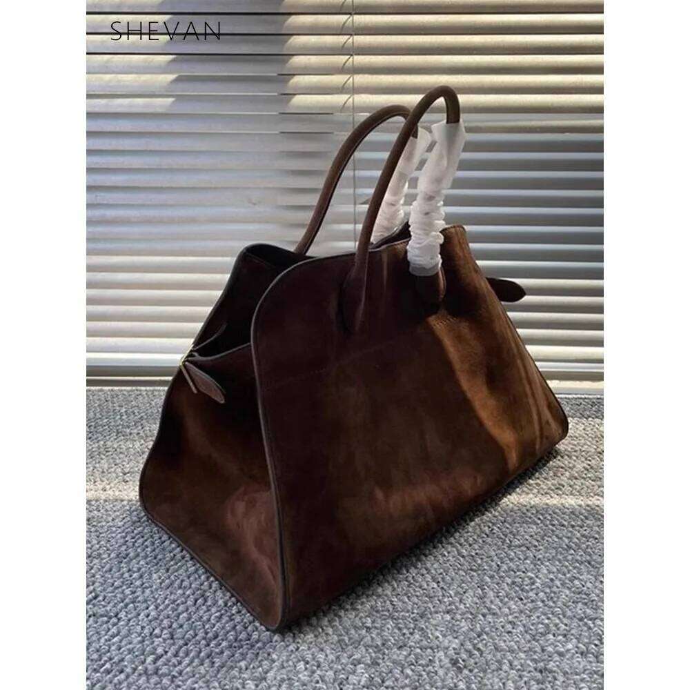 Chic Brown Suede Hobo Bag with Adjustable Buckle Strap Casual Slouchy Design Perfect for Daily Errands and Office Wear