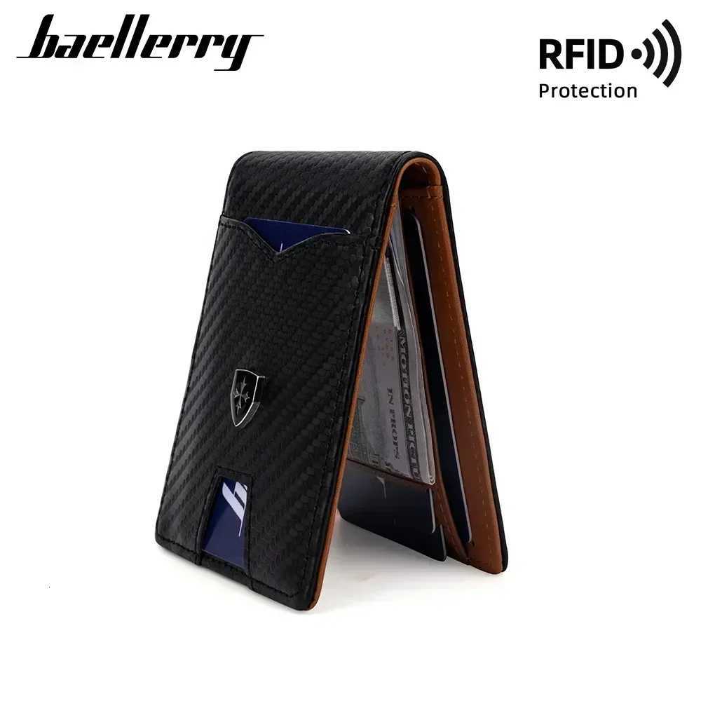 Rfid Carbon Fiber Luxury Men Wallets Money Bag Slim Thin Man Card Holder Wallet for Men Small Short Purse credit card holderW251017