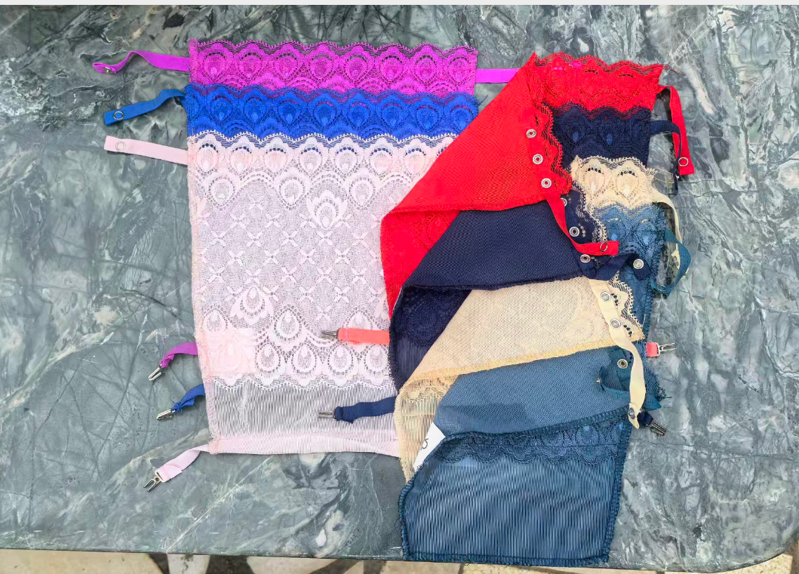 1PCS--7PCs Lace Cleavage Cover Up Women Camisole Elastic Band Clip-On Camisole Bras Insert Wrapped Chest Protection Covering Tube Top