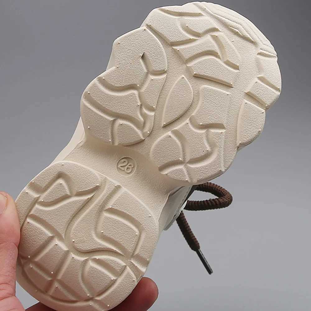 Winter Cotton Sport Shoes For Children PU Leather Teenager Kids Sneakers Plush Warm Boys Girls Running Shoes WinterT251017