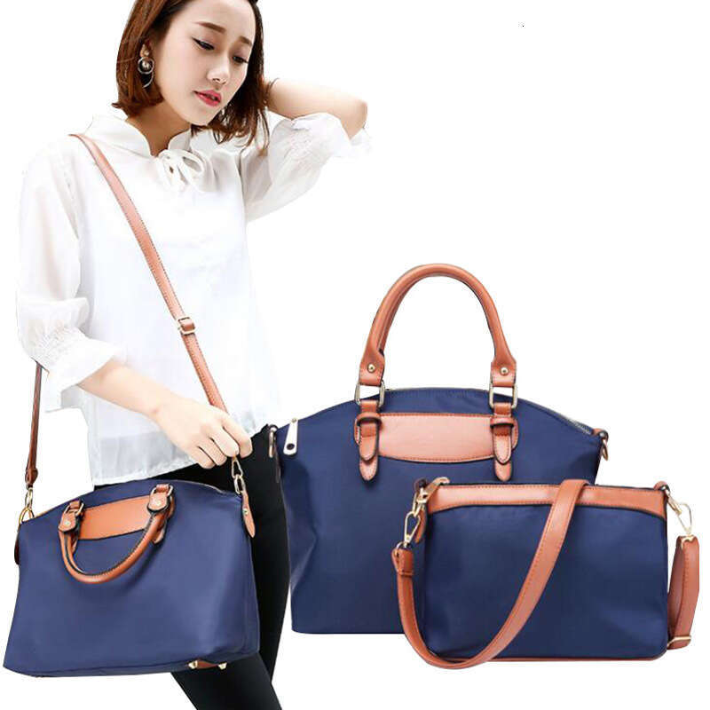 2025 Autumn Winter New Women's Oxford Cloth Mother-Daughter Large Tote Handbag Shoulder Crossbody Bag