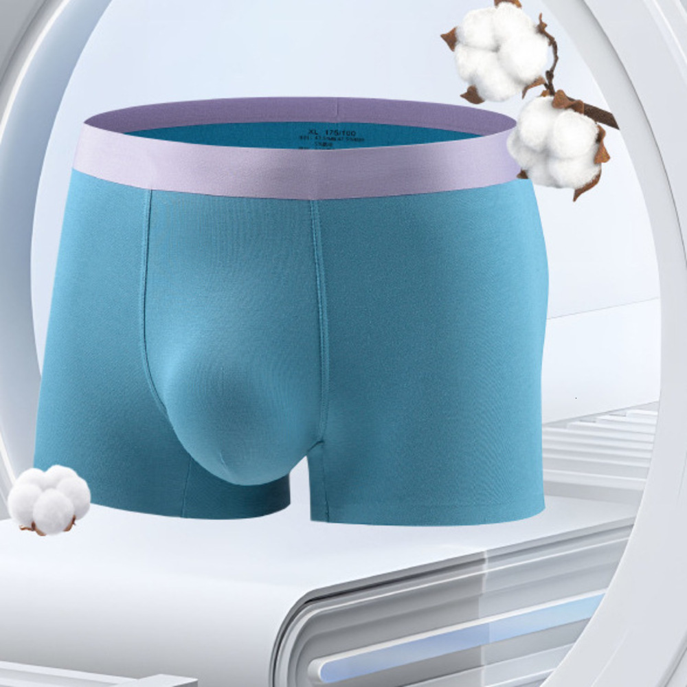 5 Pcs RC Seamless Boxer Modal Antibacterial Inner Mid-Waist Breathable Solid Color Plus Size Four-Corner Breathable Antibacterial