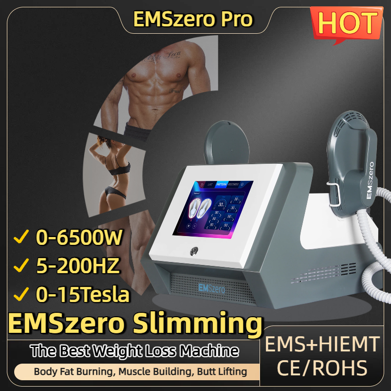EMSzero EMS Sculpt Weight Loss Slimming Products Electro Magnetic Stimulation Body Sculpting And Muscle Building Machine 2/4/5 RF Handles EMS Muscle Stimulator
